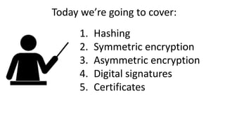 Cryptography 101 for Java developers | PPTX