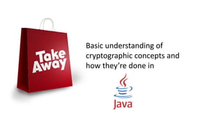 Basic understanding of
cryptographic concepts and
how they’re done in
 
