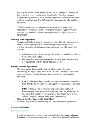 Cryptography notes for iss3 information system security | DOCX