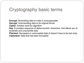 Cryptography and .NET