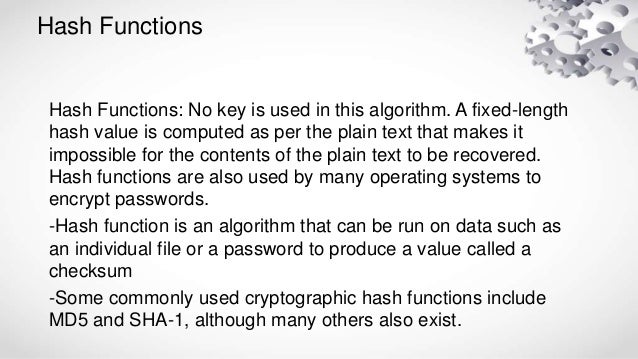 Cryptography and authentication
