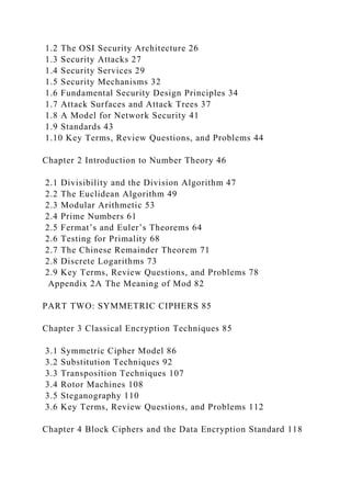CRYPTOGRAPHY AND NETWORK SECURITYPRINCIPLES AND PRACTI | DOCX