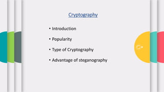 Cryptography and Steganography | PDF