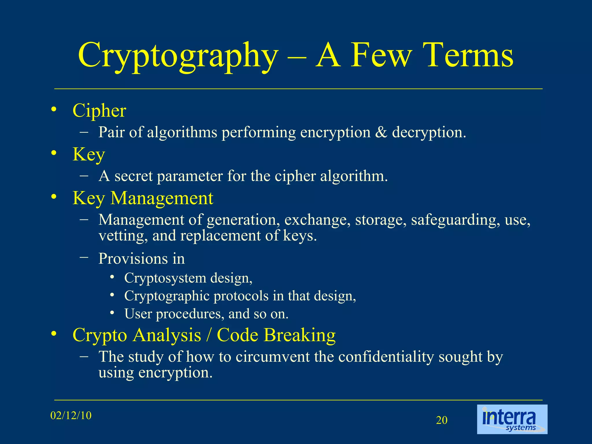 Cryptography - An Overview | PPT