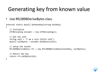 Cryptography In Silverlight