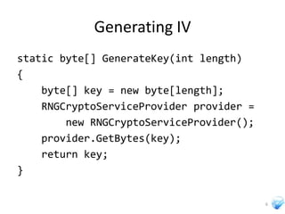 Cryptography In Silverlight