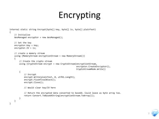 Cryptography In Silverlight