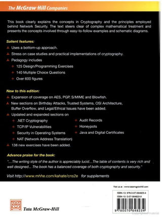 Cryptography & network security atul kahate free download