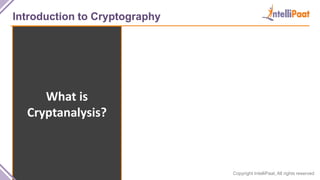 Copyright IntelliPaat, All rights reserved
Introduction to Cryptography
What is
Cryptanalysis?
 