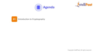 Copyright IntelliPaat, All rights reserved
Agenda
01 Introduction to Cryptography
 