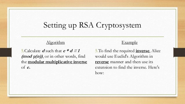 multiplicative rsa inverse using rsa Cryptography cryptosystem multiplicative rsa inverse using rsa Cryptography cryptosystem