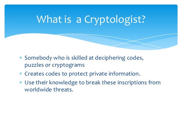 cryptologist