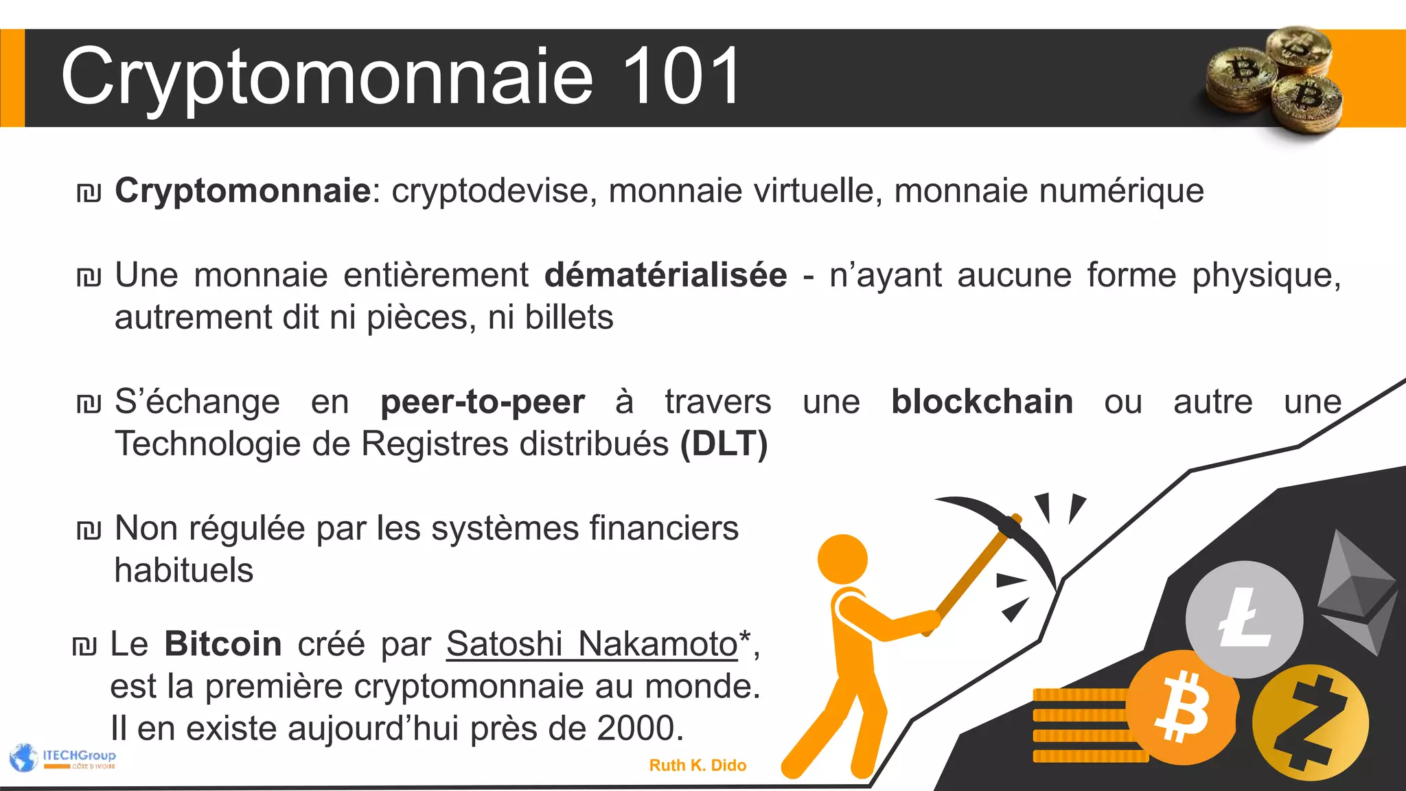 Cryptomonnaie : Quel avenir pour la monnaie virtuelle? | PPTX