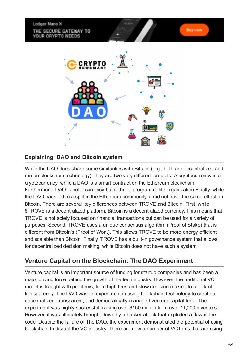 cryptonewsmart.com-TROVE DAO what it is How does it works | PDF