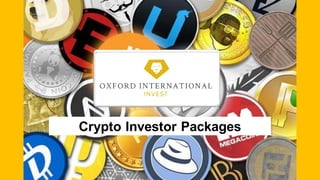 Crypto Investor Packages
 