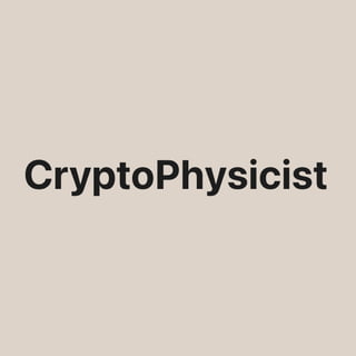 CryptoPhysicist logo design