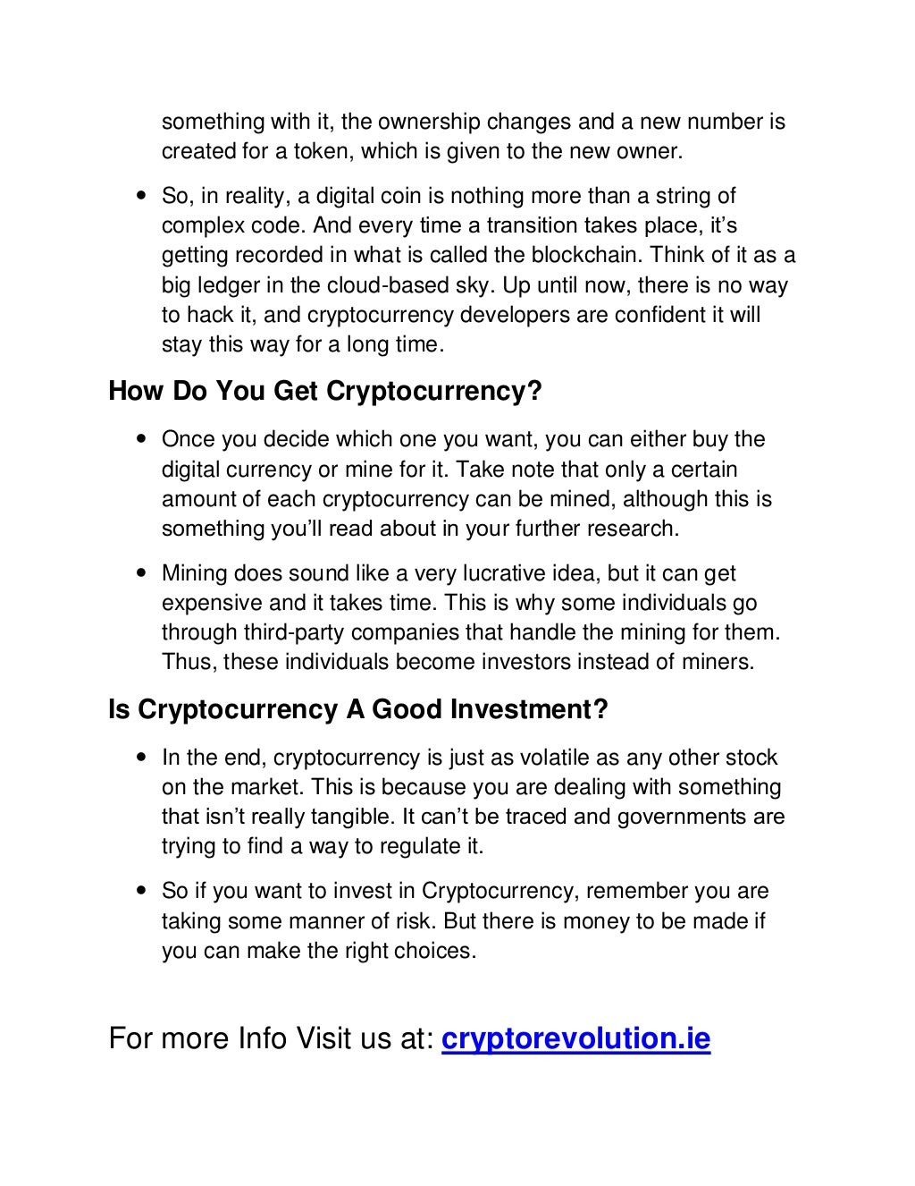 Crypto Revolution - Paul McCarthy Cork Cryptopreneur
