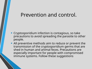 Comprehensive Overview of Cryptosporidiosis: Infection, Symptoms, and ...