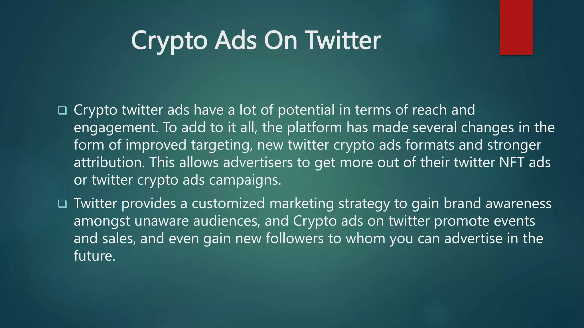 Twitter Crypto Ads | PPTX