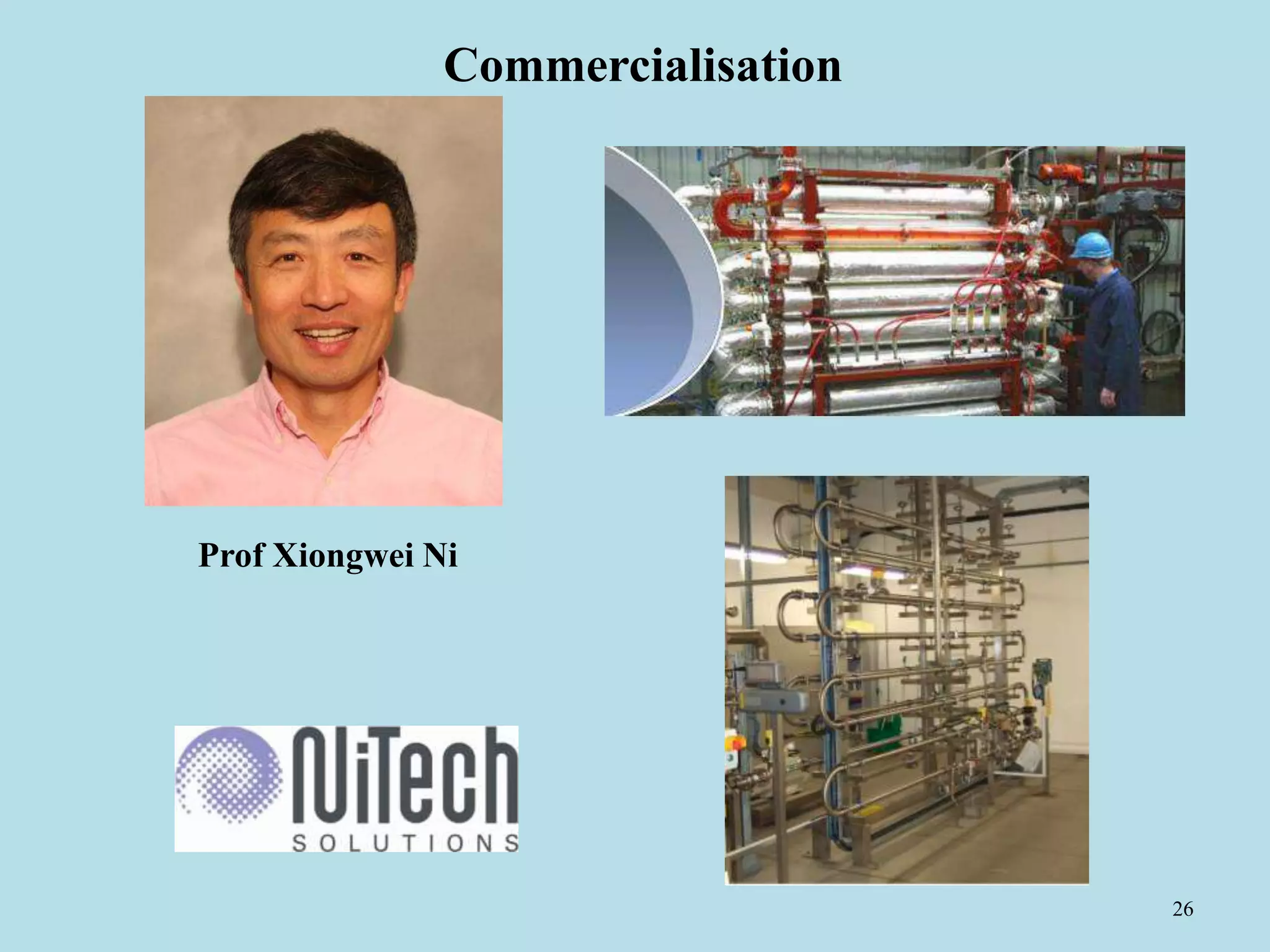26
Prof Xiongwei Ni
Commercialisation
 