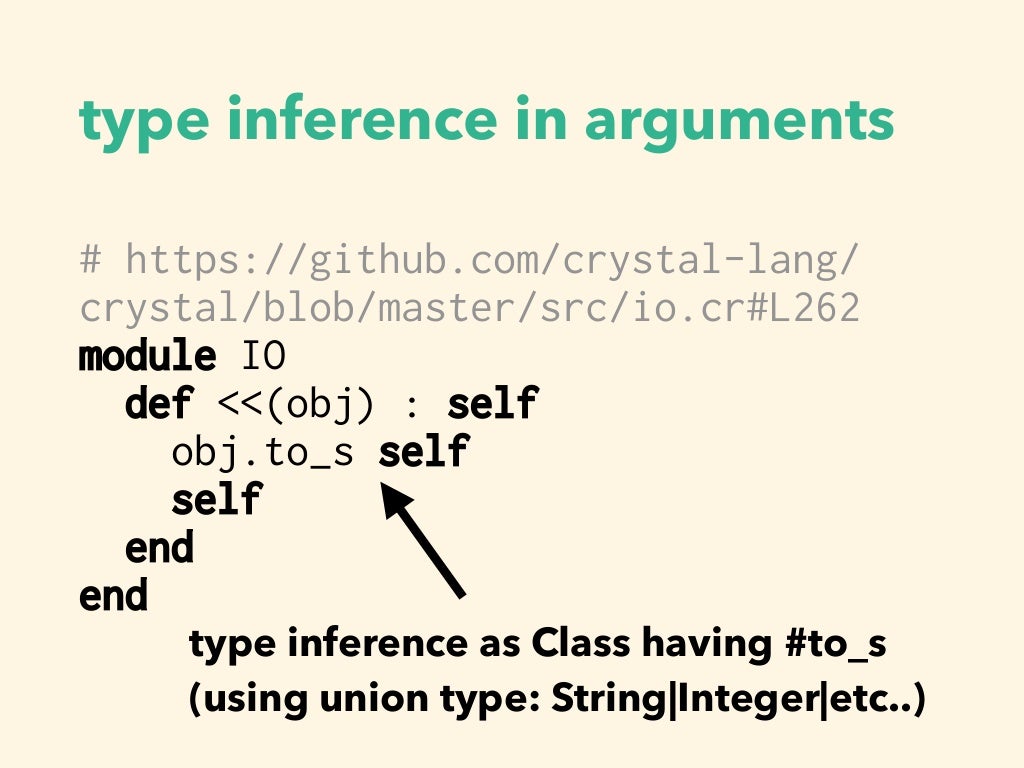 The Crystal language *recently* update