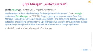Best Practices for Managing MongoDB with Ops Manager | PPTX