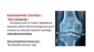 CRYSTAL ARTHROPATHIES.pptx crytal arthropathy | PPTX