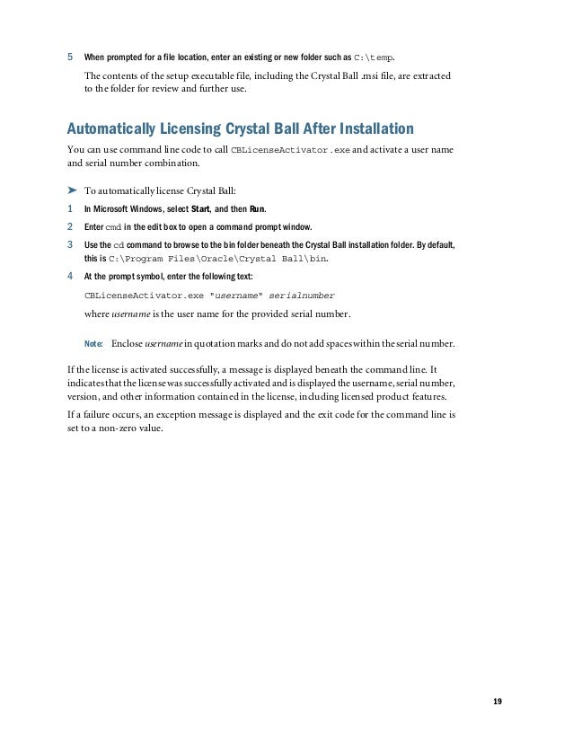 Oracle crystal ball windows 10 update
