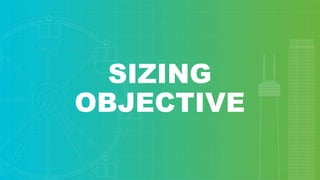 SIZING
OBJECTIVE
 