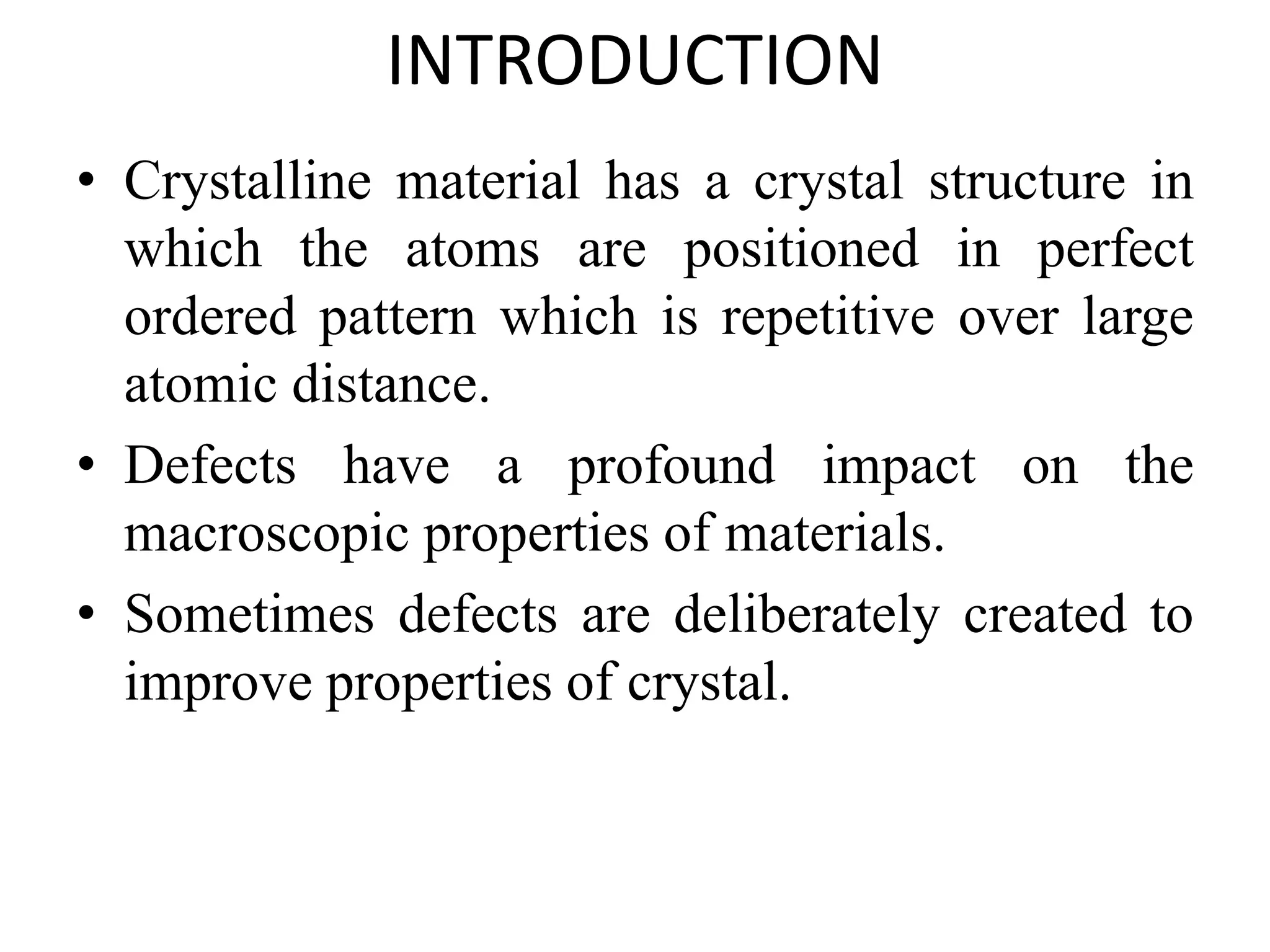 Crystal Defects PPT