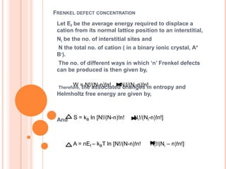 Crystal defects | PPTX