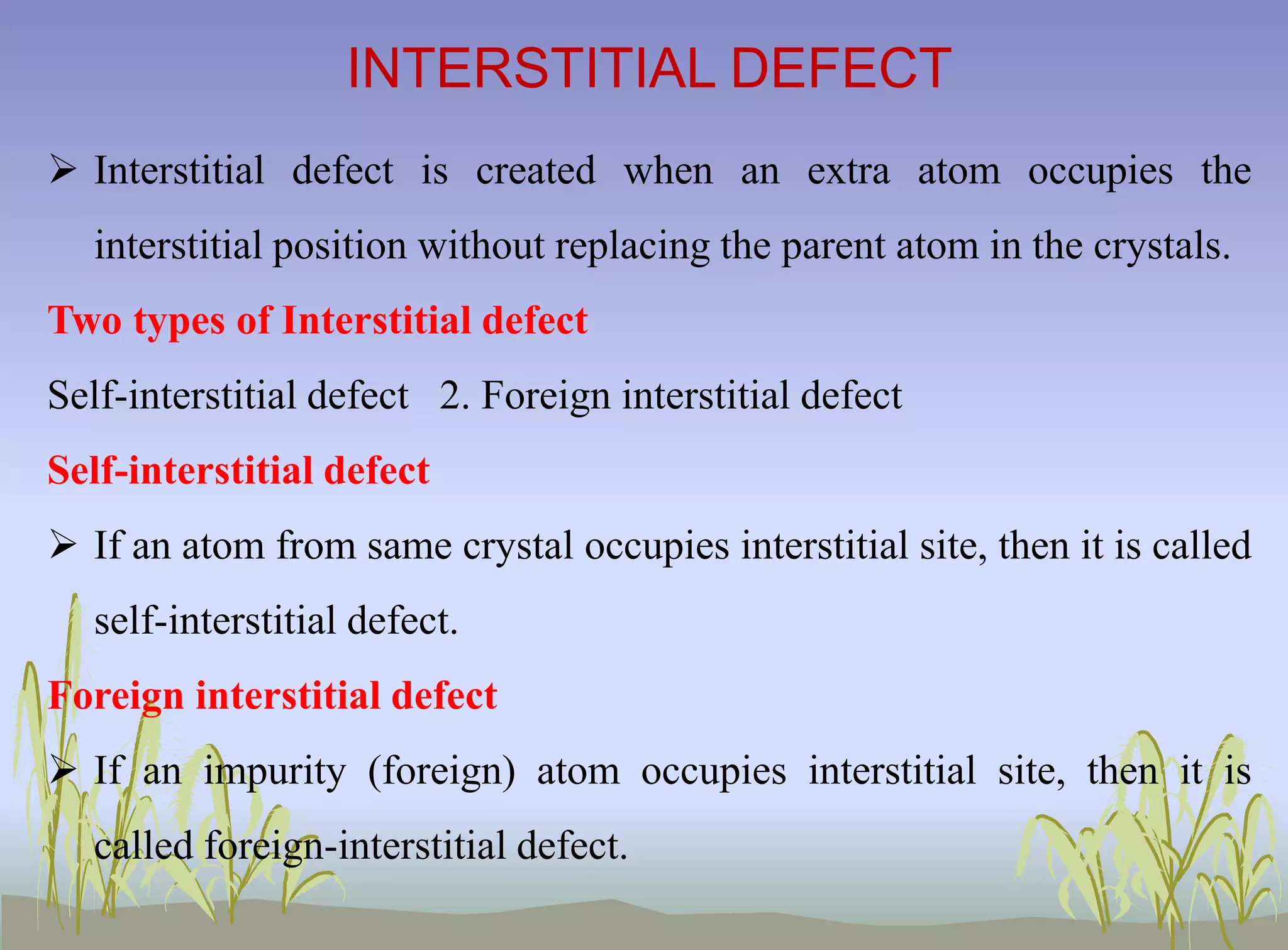 Crystal defects PPT