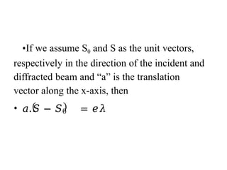 Crystal Diffraction part 1 solid state physics | PPTX