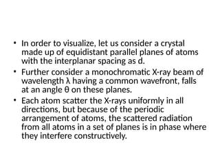 Crystal Diffraction part 1 solid state physics | PPTX