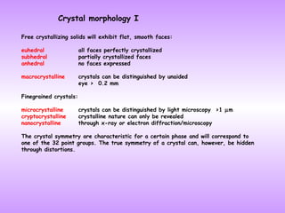 Crystal for teaching | PPT