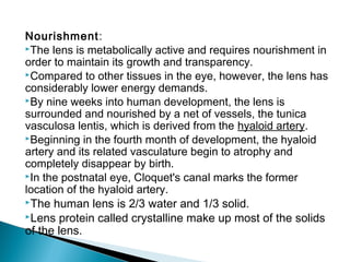Lens Demands Crystalline lens and accommodation | PPT