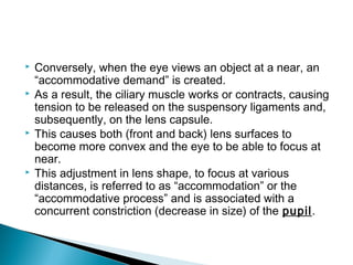 Lens Demands Crystalline lens and accommodation | PPT