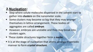 Nucleation Examples Crystallization. Crystals. | PPTX