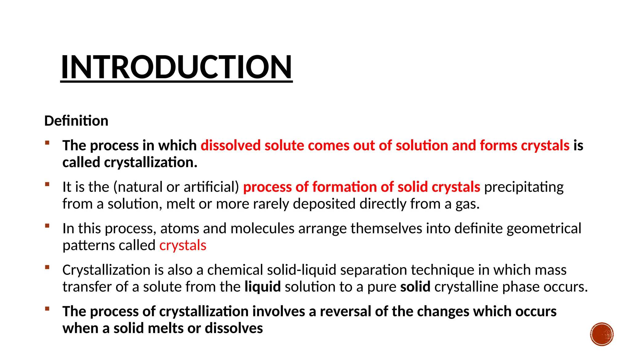 crystallization physical pharmacy, procedure and mechanism | PPTX