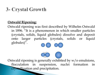 Crystallization.ppt Suoersaturation, crystal growth | PPT