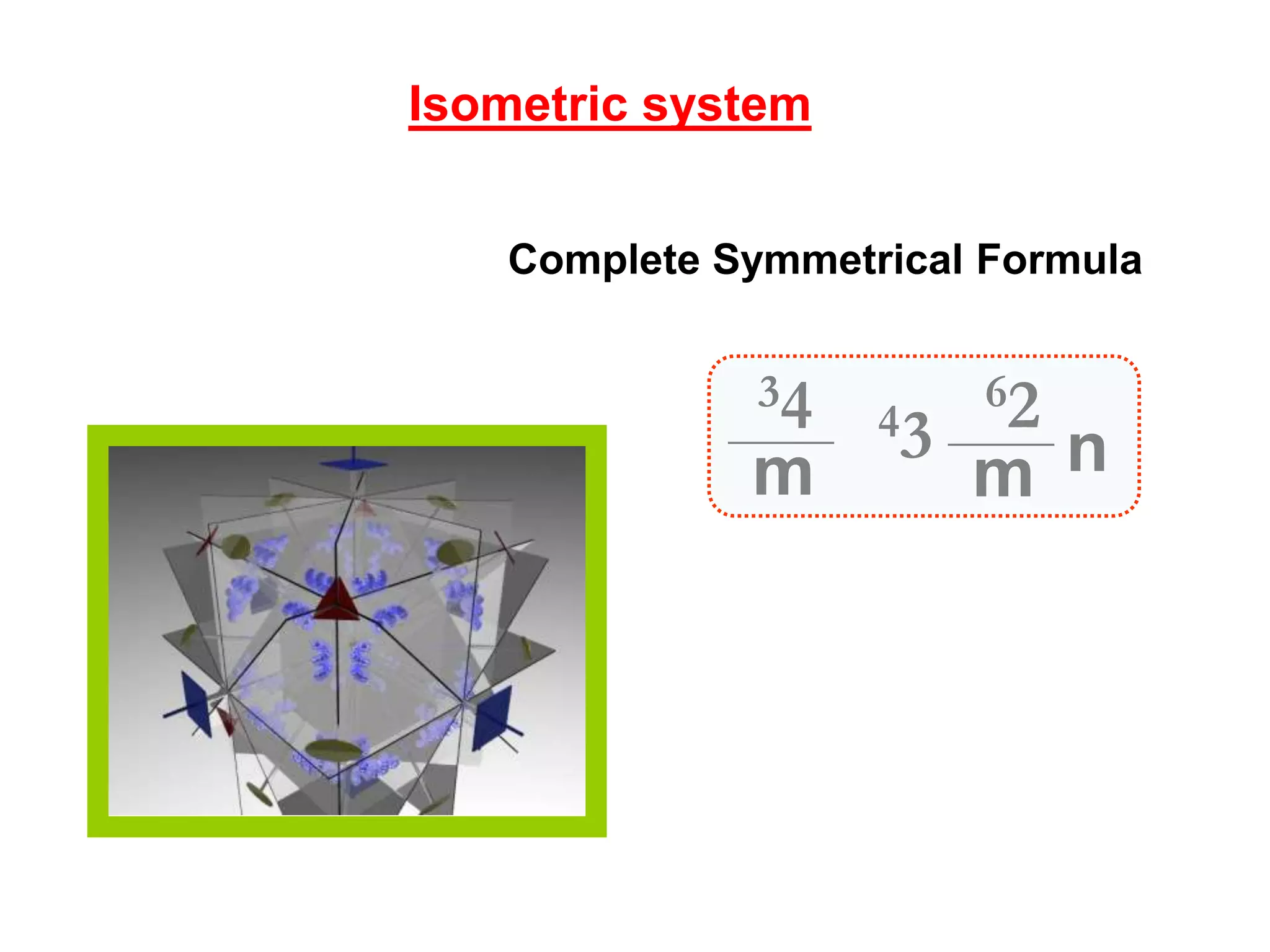 4- Mirror planes are shown as solid lines and curves.
The horizontal plane is represented by a circle
match with the primitive circle.
5- Crystal faces that are on the top of the crystal ρ <
90°) will be plotted as "+" signs, and crystal faces on
the bottom of the crystal (ρ > 90°) will be plotted as
open circles “ " .
6- The poles faces that parallel to the c
crystallographic axis lie on the periphery of the
primitive circle and is plotted as "+" signs.
7- The poles faces that perpendicular to the c
crystallographic axis lie on the center of the
primitive circle.
8- The pole face parallels to one of the horizontal
axes will plotted on the plane that perpendiculars to
this axis.
 