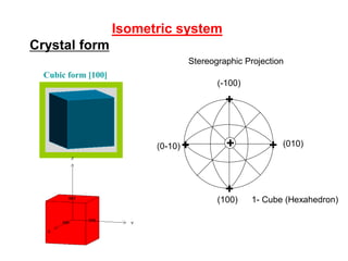 Crystallographic forms
1- Pedion
It is an open form made up of a single face
 