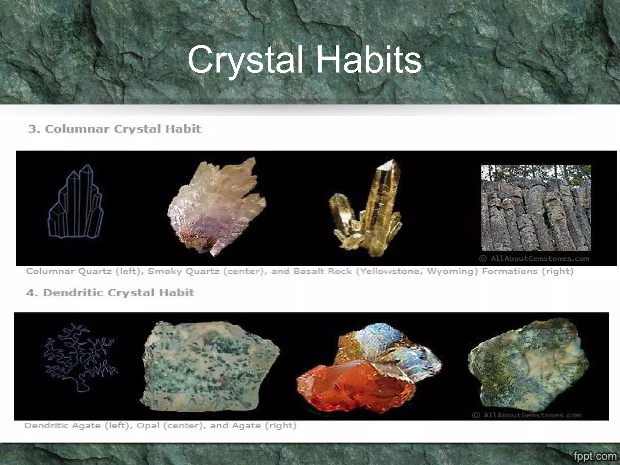 Crystal Habits
 