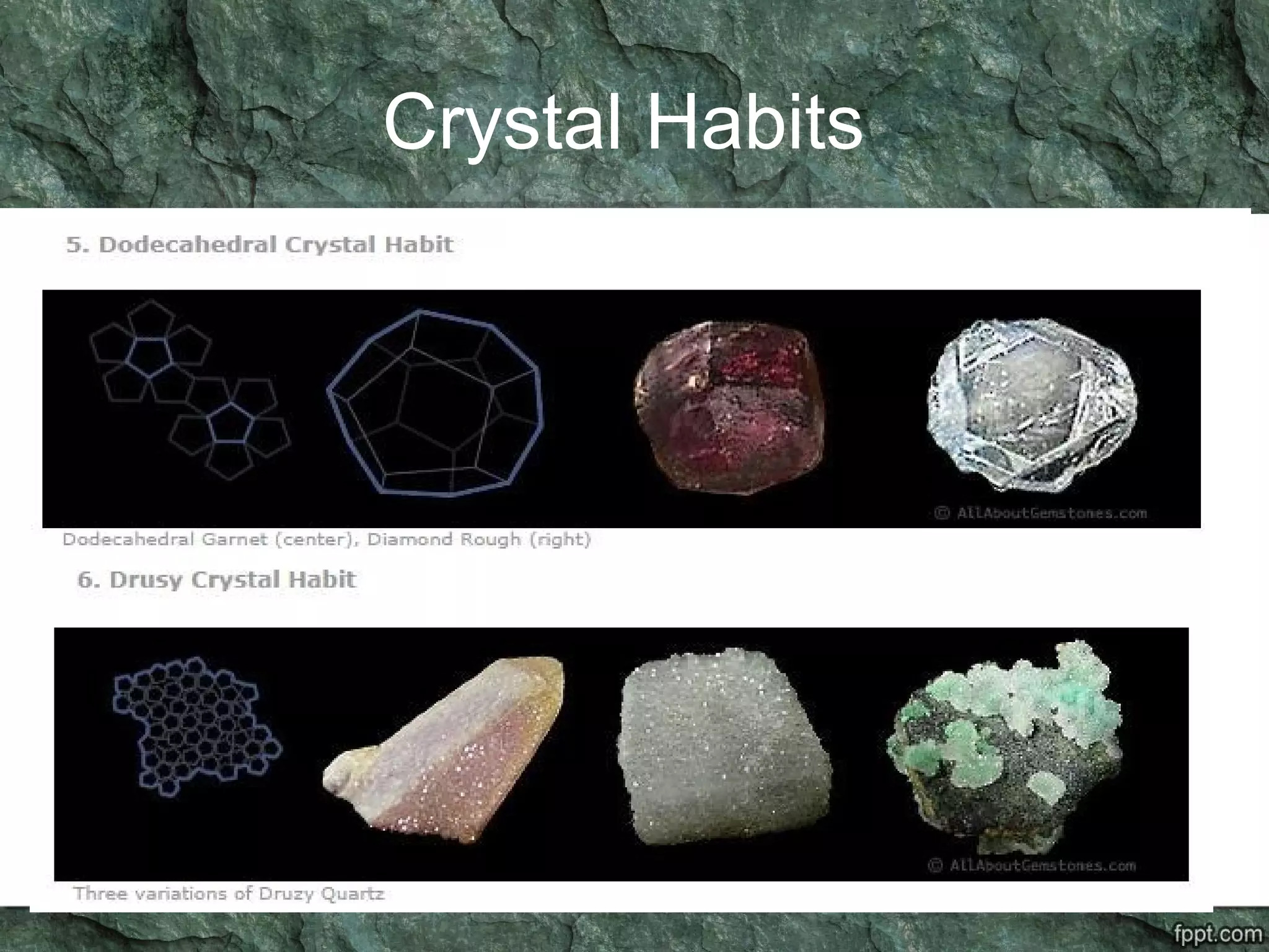 Crystal Habits
 