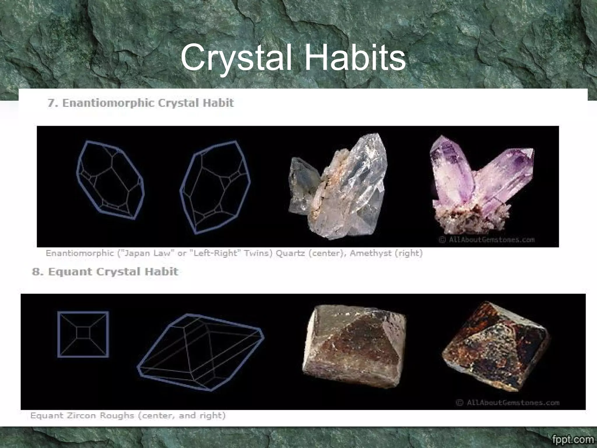 Crystal Habits
 