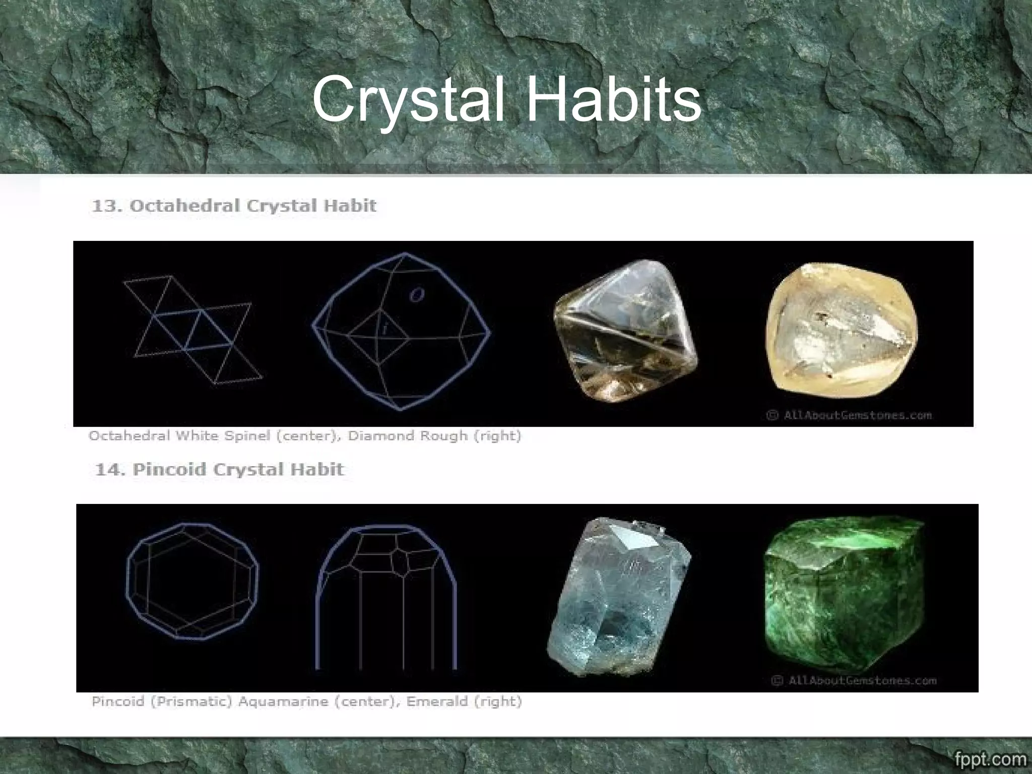 Crystal Habits
 
