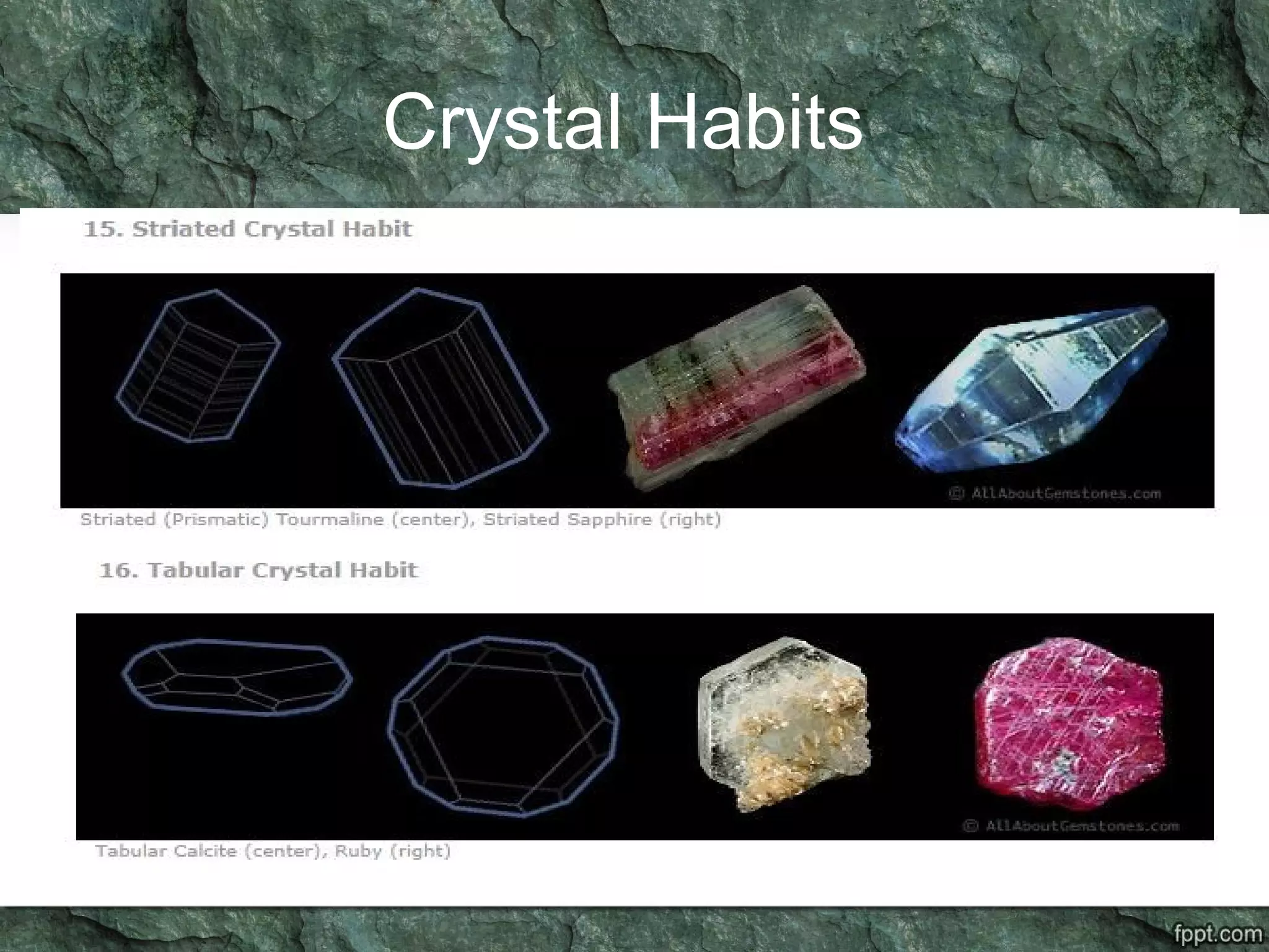 Crystal Habits
 