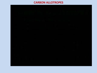 CARBON ALLOTROPES
 