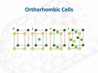 Orthorhombic Cells
F
C
 