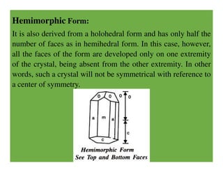 Basics of crystallography, crystal systems, classes and different forms ...